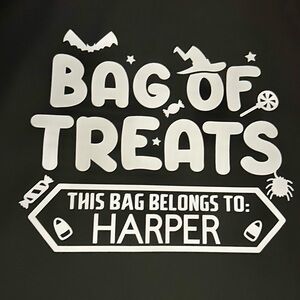 Halloween Tote Bag | Trick Or Treat Bag | Candy Bag